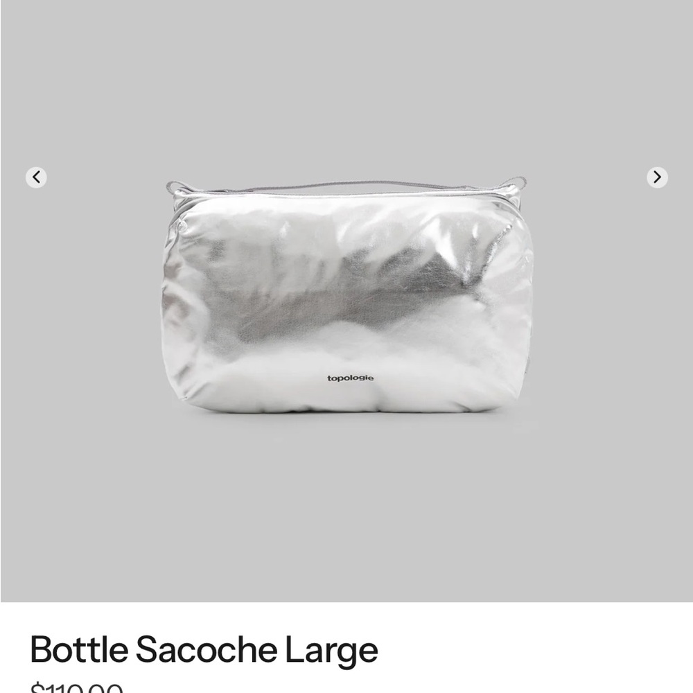 Topologie Silver Bottle Sacoche Large Crossbody Bag